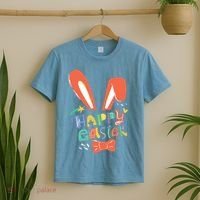 Happy Easter Bow  T-Shirt thumb 2