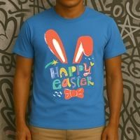 Happy Easter Bow  T-Shirt thumb 3