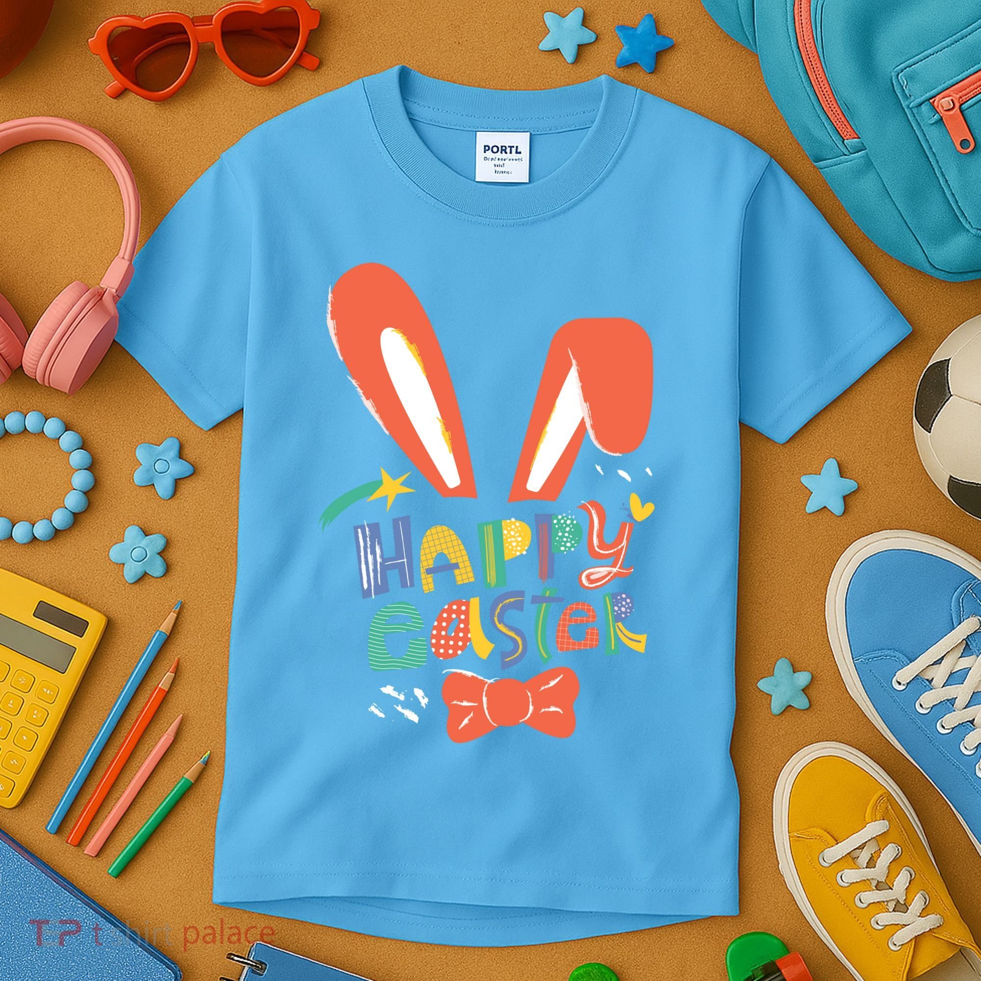 Happy Easter Bow  Kids T-Shirt