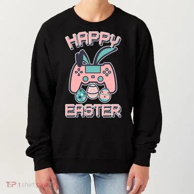 Happy Easter Bunny Game Controller Women's Sweatshirt