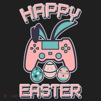 Happy Easter Bunny Game Controller Women's Sweatshirt thumb 2