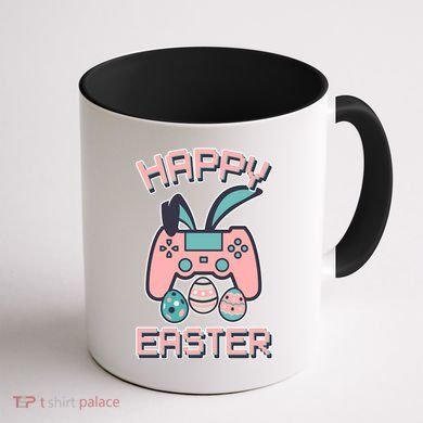 Happy Easter Bunny Game Controller Coffee Mug back
