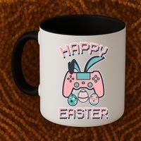 Happy Easter Bunny Game Controller Coffee Mug thumb 2