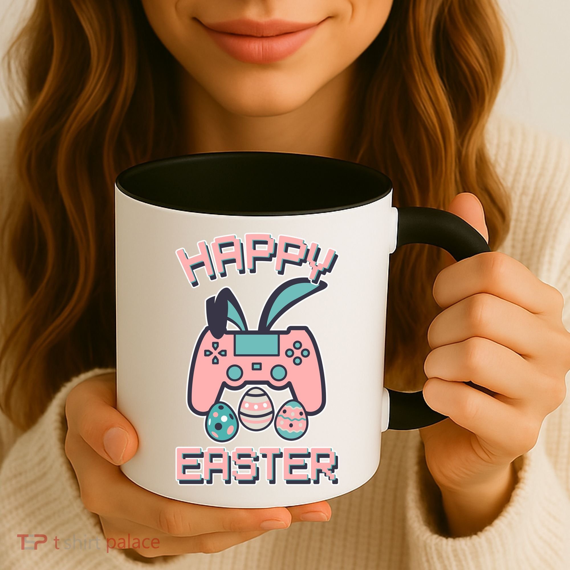 Happy Easter Bunny Game Controller Coffee Mug