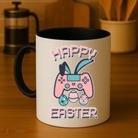 Happy Easter Bunny Game Controller Coffee Mug thumb 4