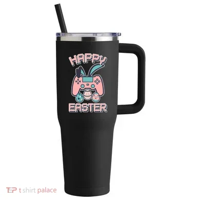 Happy Easter Bunny Game Controller 40oz Vacuum Insulated Stainless Steel Travel Tumbler