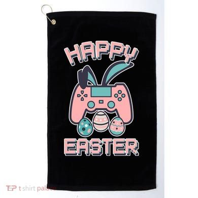 Happy Easter Bunny Game Controller Golf Towel