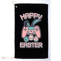 Happy Easter Bunny Game Controller Golf Towel thumb 0