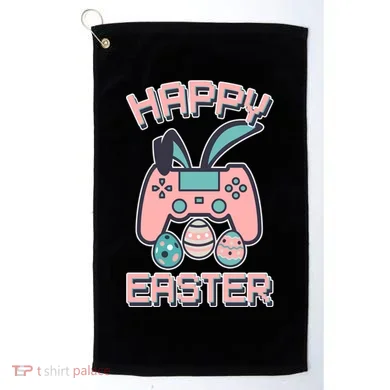 Happy Easter Bunny Game Controller Golf Towel