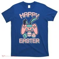 Happy Easter Bunny Game Controller T-Shirt thumb 0