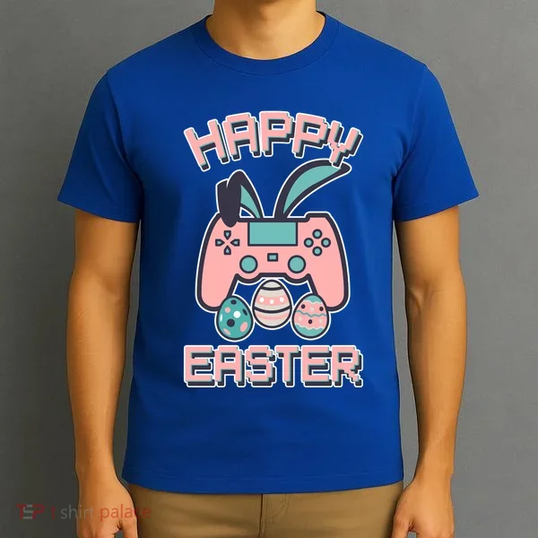 Happy Easter Bunny Game Controller T-Shirt