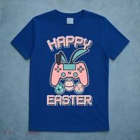Happy Easter Bunny Game Controller T-Shirt thumb 5