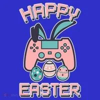 Happy Easter Bunny Game Controller T-Shirt thumb 7