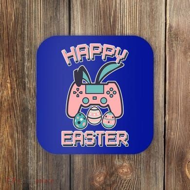 Happy Easter Bunny Game Controller Coaster