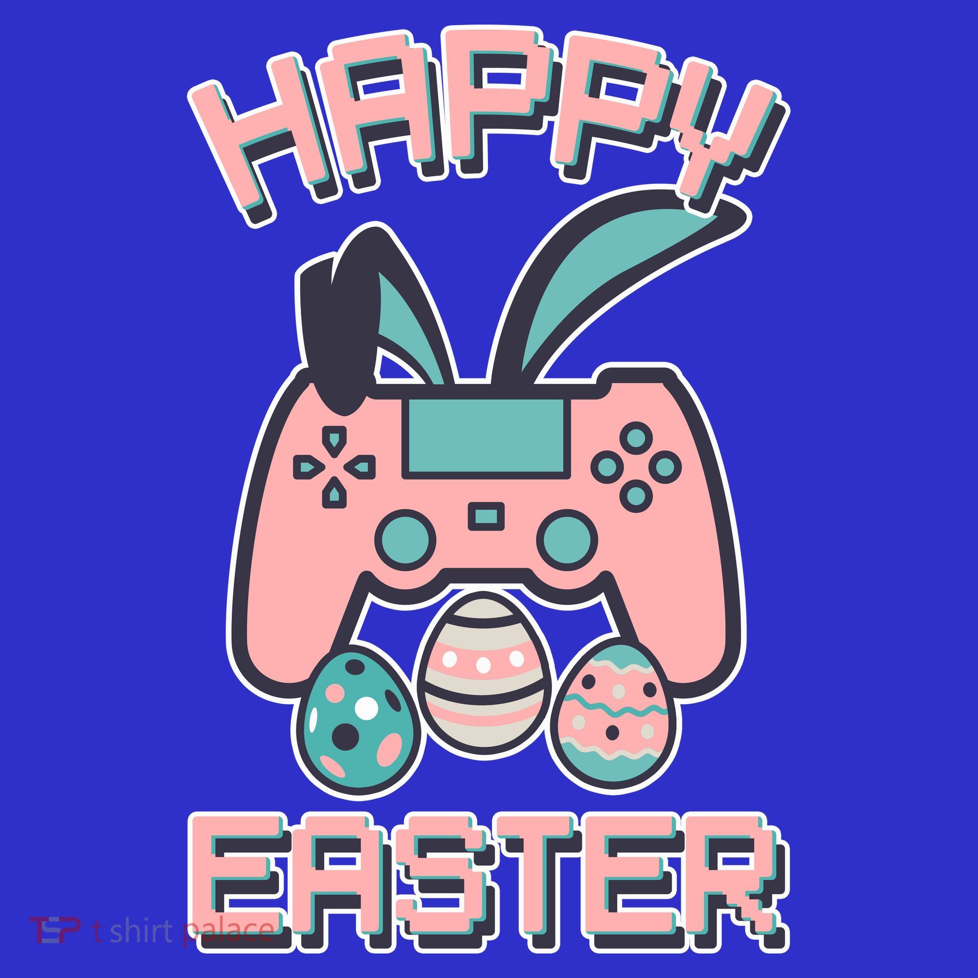 Happy Easter Bunny Game Controller Coaster