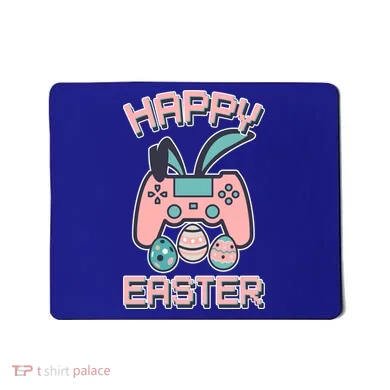 Happy Easter Bunny Game Controller Mousepad