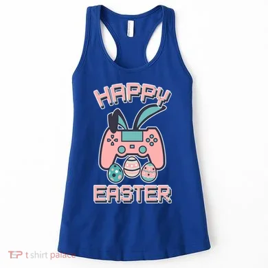 Happy Easter Bunny Game Controller Women's Tank Top