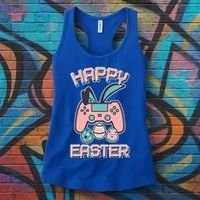 Happy Easter Bunny Game Controller Women's Tank Top thumb 3