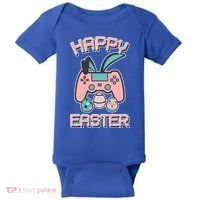 Happy Easter Bunny Game Controller Baby Bodysuit thumb 0
