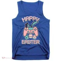 Happy Easter Bunny Game Controller Tank Top thumb 0