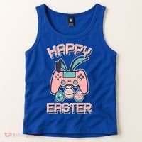 Happy Easter Bunny Game Controller Tank Top thumb 2