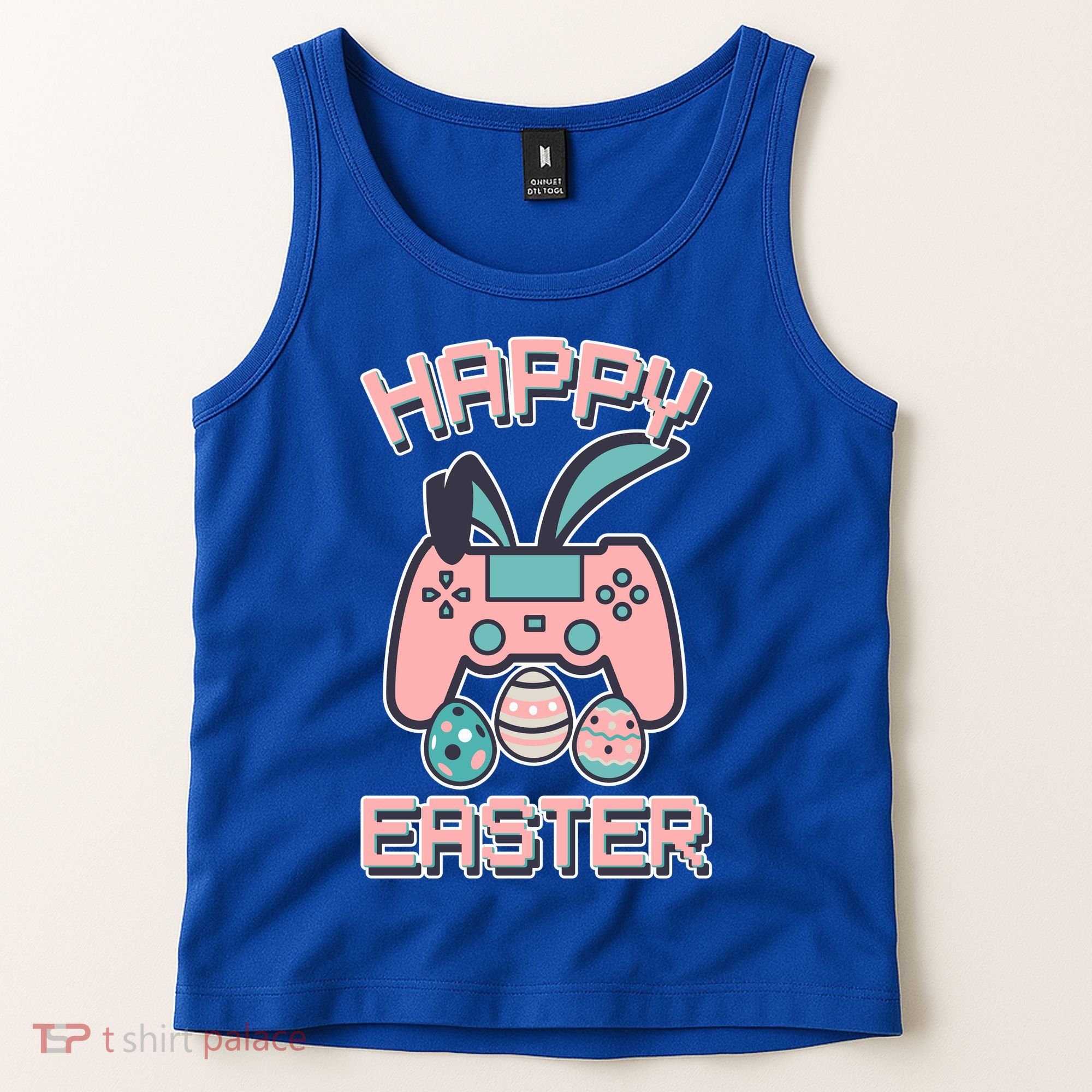 Happy Easter Bunny Game Controller Tank Top