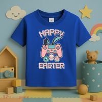 Happy Easter Bunny Game Controller Toddler T-Shirt thumb 3