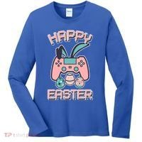 Happy Easter Bunny Game Controller Women's Long Sleeve Shirt thumb 0