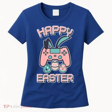 Happy Easter Bunny Game Controller Women's T-Shirt