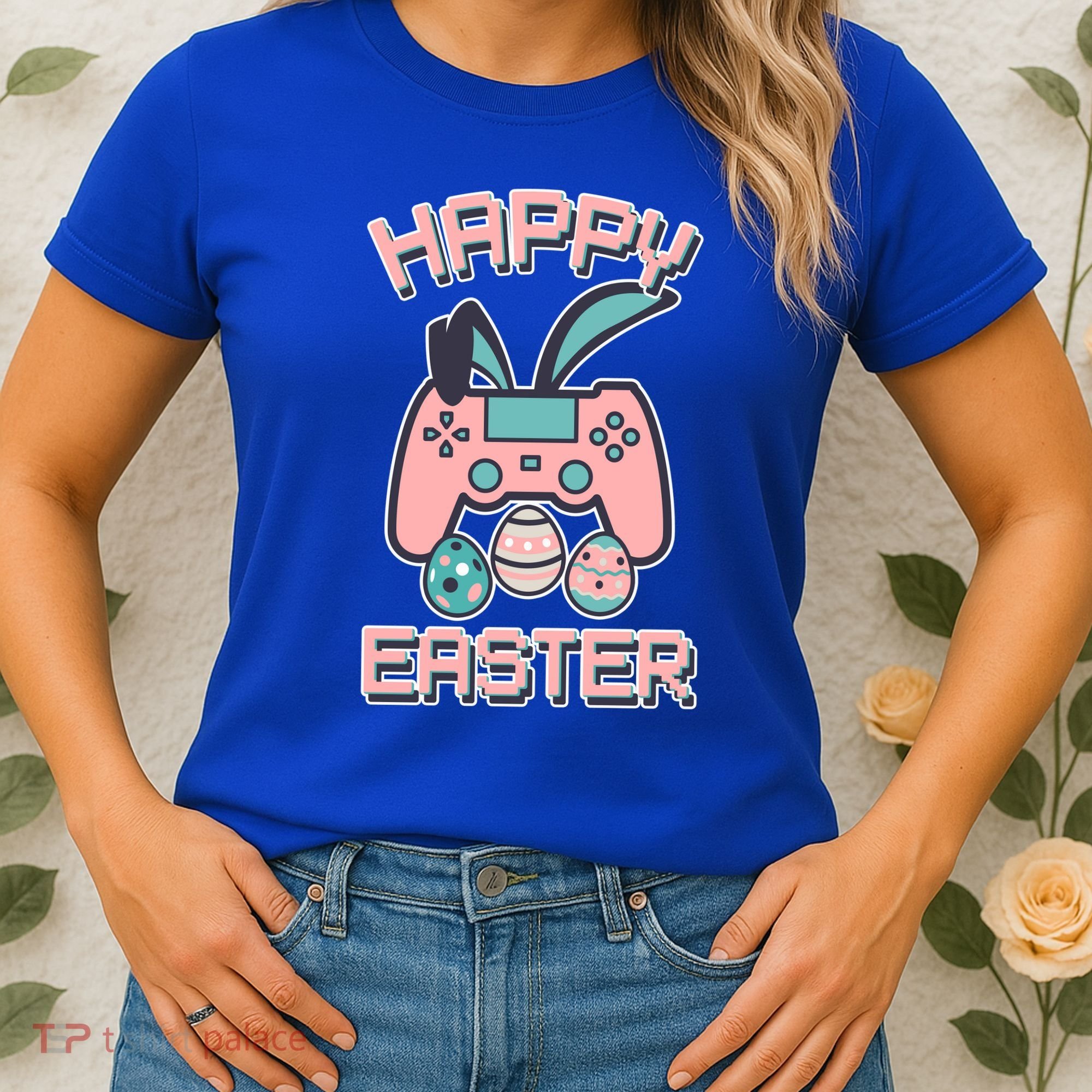 Happy Easter Bunny Game Controller Women's T-Shirt