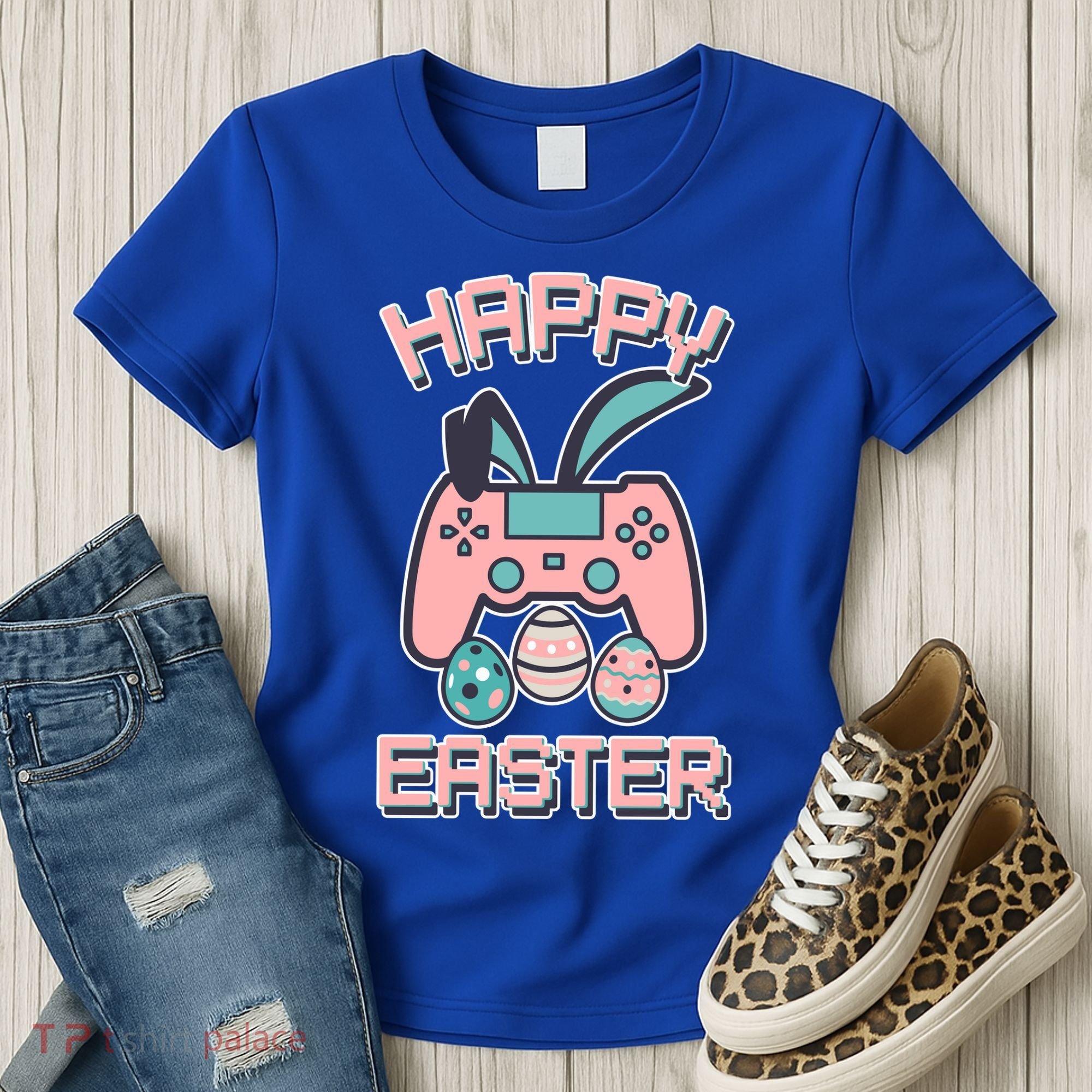 Happy Easter Bunny Game Controller Women's T-Shirt