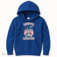 Happy Easter Bunny Game Controller Kids Hoodie thumb 0