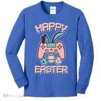 Happy Easter Bunny Game Controller Kids Long Sleeve Shirt thumb 0