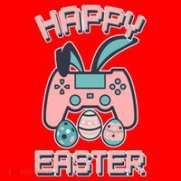 Happy Easter Bunny Game Controller Santa Hat thumb 1