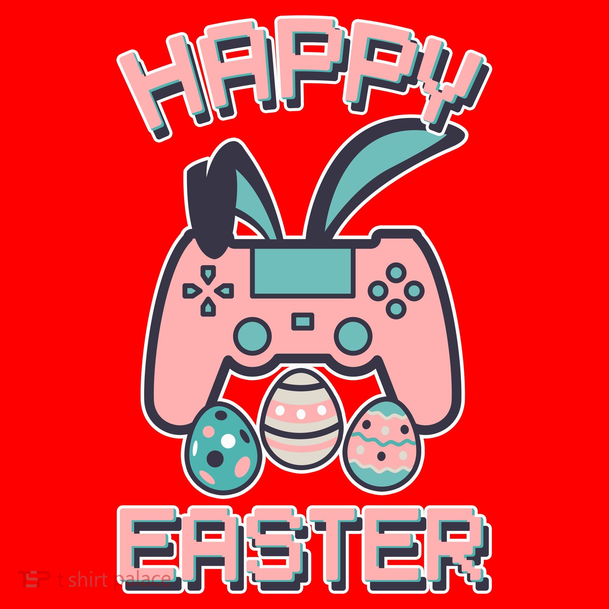 Happy Easter Bunny Game Controller Santa Hat