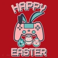 Happy Easter Bunny Game Controller Christmas Stocking thumb 1
