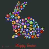 Happy Easter Bunny Rabbit Flowers Logo Kids Sweatshirt thumb 2