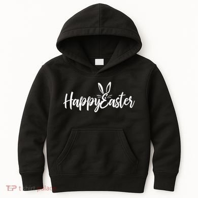Happy Easter Cursive Signature Kids Hoodie