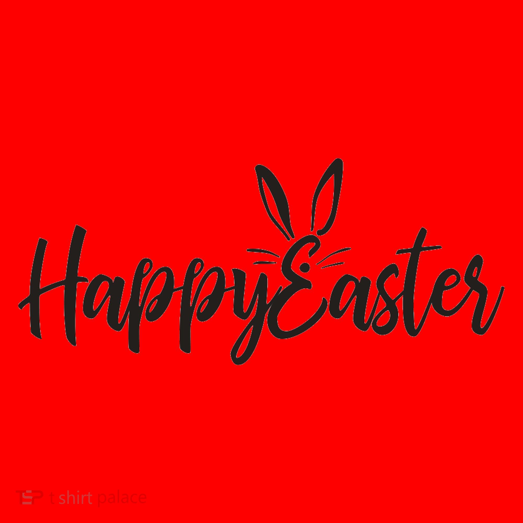 Happy Easter Cursive Signature Santa Hat