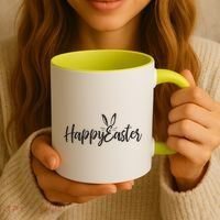 Happy Easter Cursive Signature Coffee Mug thumb 3