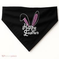Happy Easter Cute Bunny Ears USA-Made Doggie Bandana thumb 0