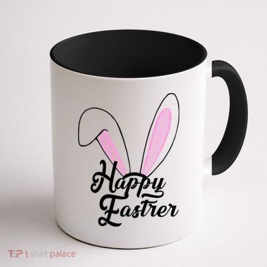 Happy Easter Cute Bunny Ears Coffee Mug back
