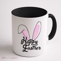Happy Easter Cute Bunny Ears Coffee Mug thumb 1