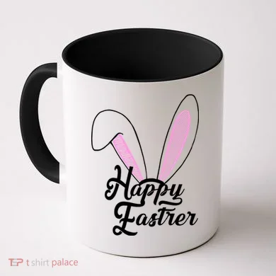 Happy Easter Cute Bunny Ears Coffee Mug