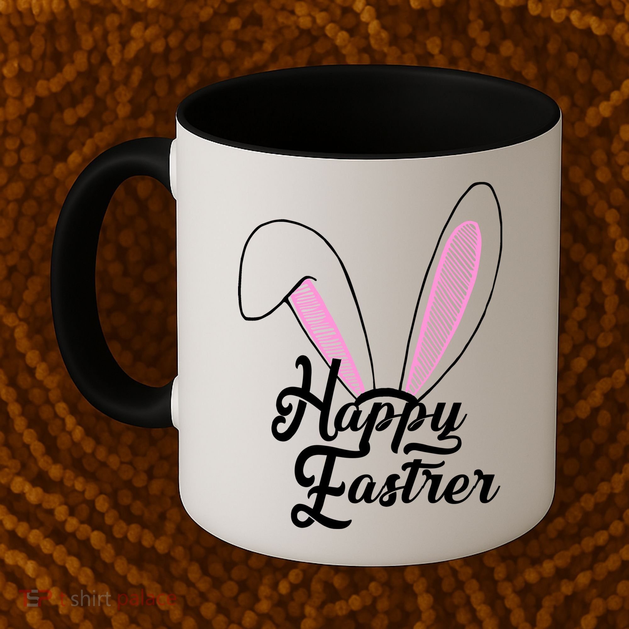 Happy Easter Cute Bunny Ears Coffee Mug