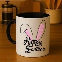 Happy Easter Cute Bunny Ears Coffee Mug thumb 4