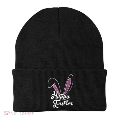 Happy Easter Cute Bunny Ears Beanie