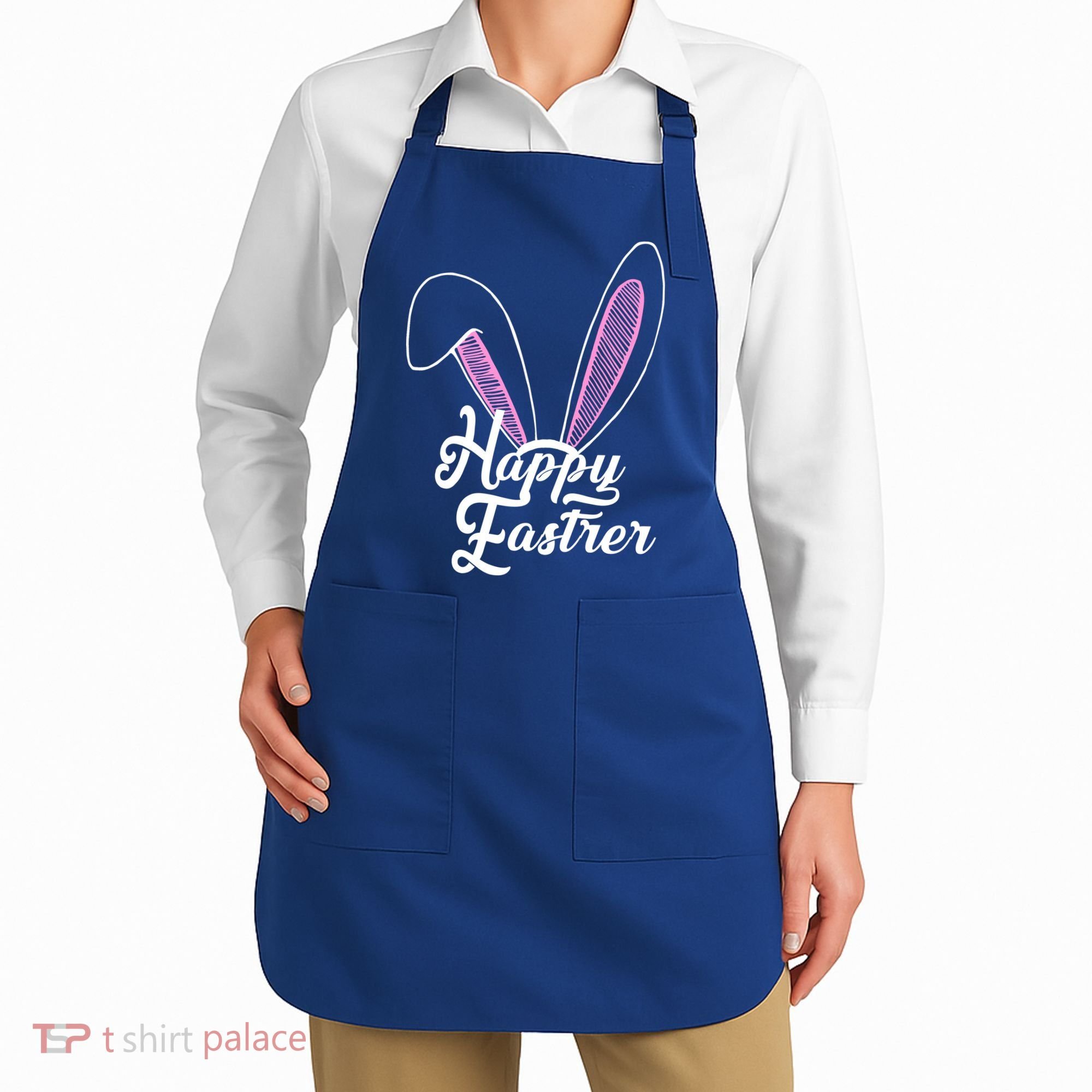 Happy Easter Cute Bunny Ears Apron