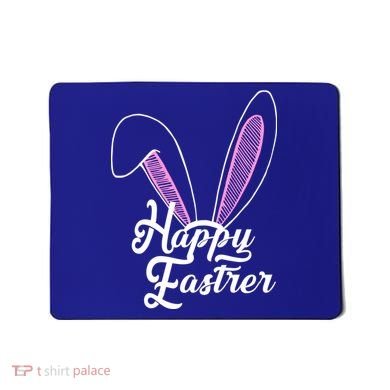Happy Easter Cute Bunny Ears Mousepad