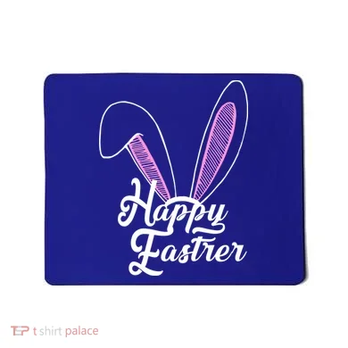 Happy Easter Cute Bunny Ears Mousepad